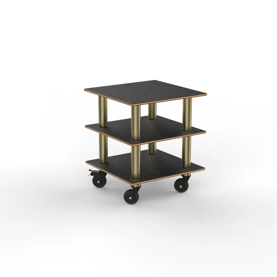 Steelite MGCMLX03MBXH Configurable Buffet Table, 29.5" x 29.5" x 35.0", Modular Grey Slate SS & Mogogo Mixed Materials, 1 per Case, Modular Collection