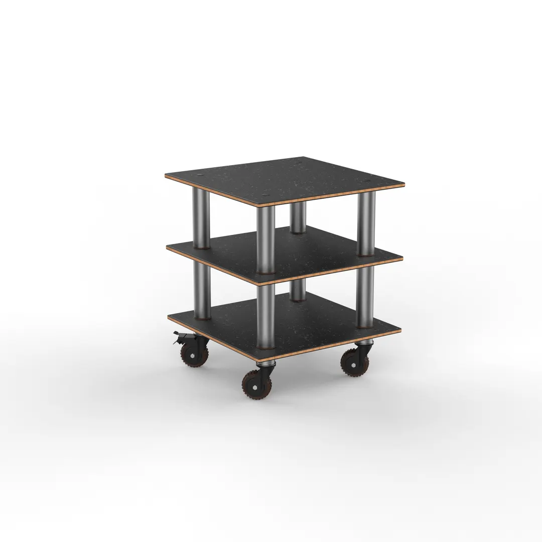 Steelite MGCMLX03MSXH Configurable Buffet Table, Modular Classic Small Unit, 29.5" x 29.5" x 35.0", Grey Slate Brushed Stainless Steel, Mogogo, Mixed Materials, 1 per Case, Modular Collection (Minimum Case Qty)
