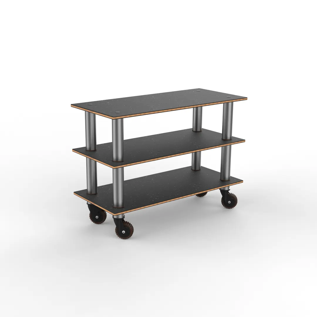 Steelite MGCMSX02MSXH Modular Configurable Buffet Table, 47" x 21" x 35", Grey Slate & Stainless Steel, Mixed Materials, Mogogo Collection