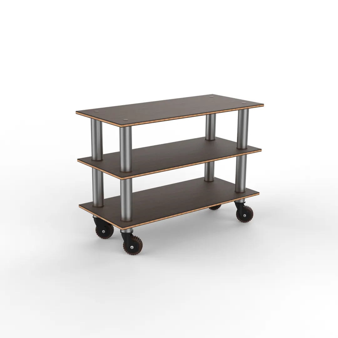 Steelite MGCMSX02WSXH Configurable Buffet Table, Modular Creative Extension Unit, 47.0" x 21.0" x 35.0", Mango Brushed Stainless Steel, Grey Slate SS, Mogogo Design, Mixed Materials, 1 per Case, Modular Collection (Minimum Case Qty)