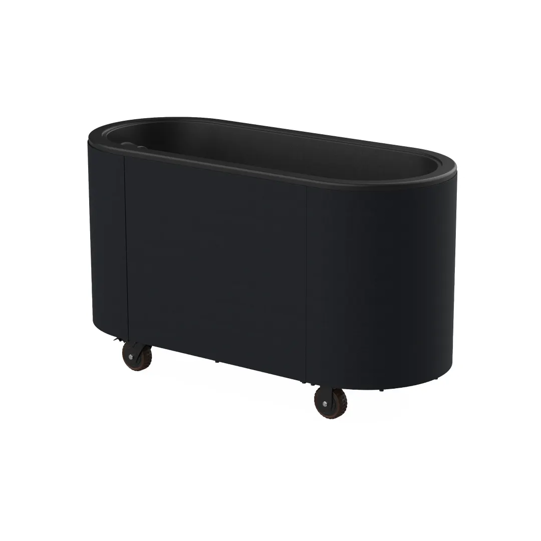 Steelite MGCOVE01BXXB - Oval Ice Bin Cart, Black Cover, Mixed Material, Ice Machine Part, 1 per Case