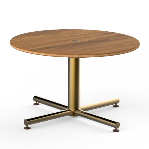 Steelite MGCPFR01BBXX - Round Coffee Table & End Table Set, 30.0" Diameter x 18.0" Height, Mixed Materials, Polo/Mogogo Finish, 1 per Case