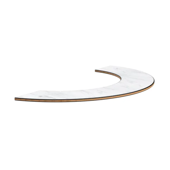 Steelite MGSCSVWC0201 Configurable Buffet Table with Curved Shelf, Mogogo Design, Mixed Materials, 1 Per Case - Modular Collection