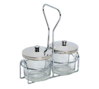 Town 19820 Condiment Jar – 8 Ounce Glass Server for Tabletop Use, Clear Finish