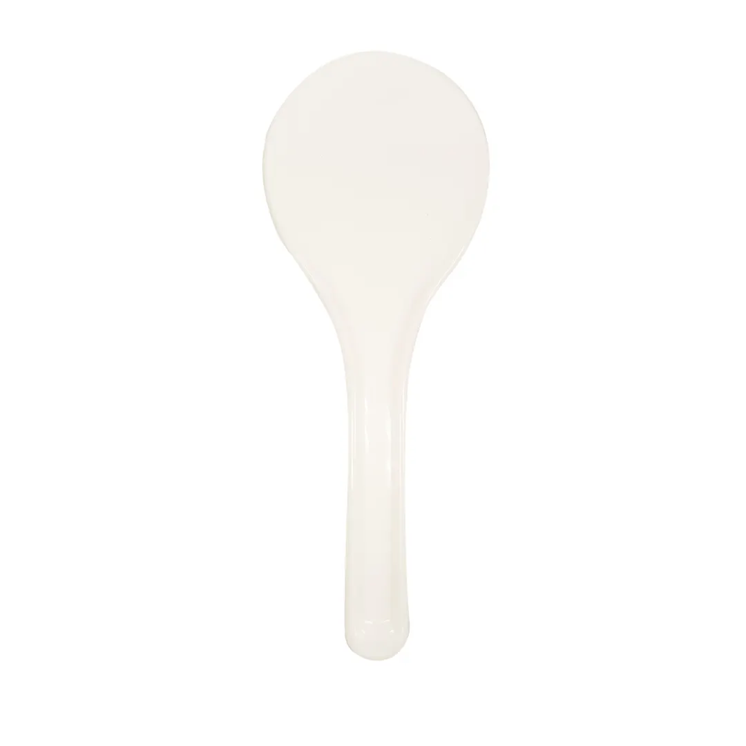 Town 22805 White Rice Paddle Serving Spoon, 7" Long, Durable Plastic Kitchen Hand Tool