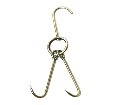 Town 248014/DZ Heavy Duty Roasting Hook, Stainless Steel, for MasterRange Smokehouse, 1 Dozen