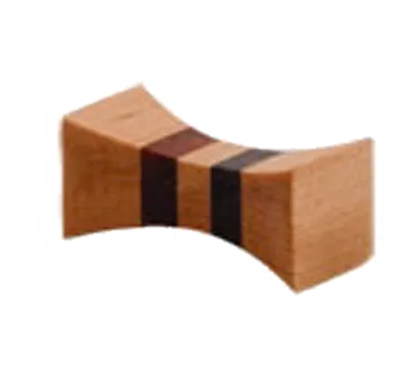 Town 51330/DZ Reusable Chopstick Rest, 3-Line Hourglass Design, Durable Bamboo, 1 Dozen