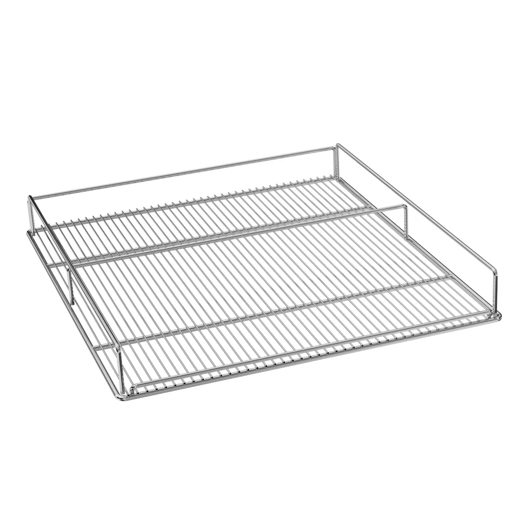 Beverage Air 403-930D-04 Flat Wine Rack, Chrome Finish, Holds 12 13×3.5in Bottles, 5 Shelves per Door Section