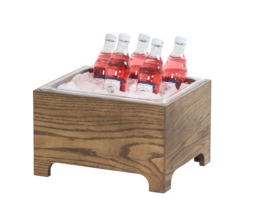 Cal-Mil 27011-10-136 Melrose Ice Housing, 11" x 13.25" x 8.25" H, Wood, Chocolate Brown