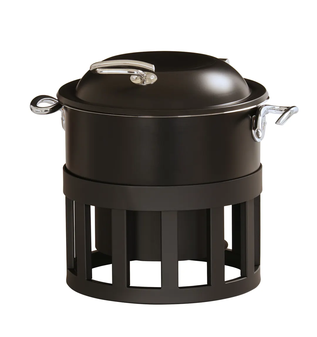 Cal-Mil 27014-13 Melrose Chafer, 13" x 13" x 7" Round Stackable Chafing Dish, Chocolate Brown