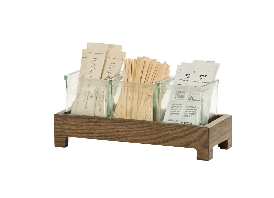 Cal-Mil 27016-3-136 Organizer, Melrose Jar Display, 13" x 5.25" x 5.5" Wood, Chocolate Brown