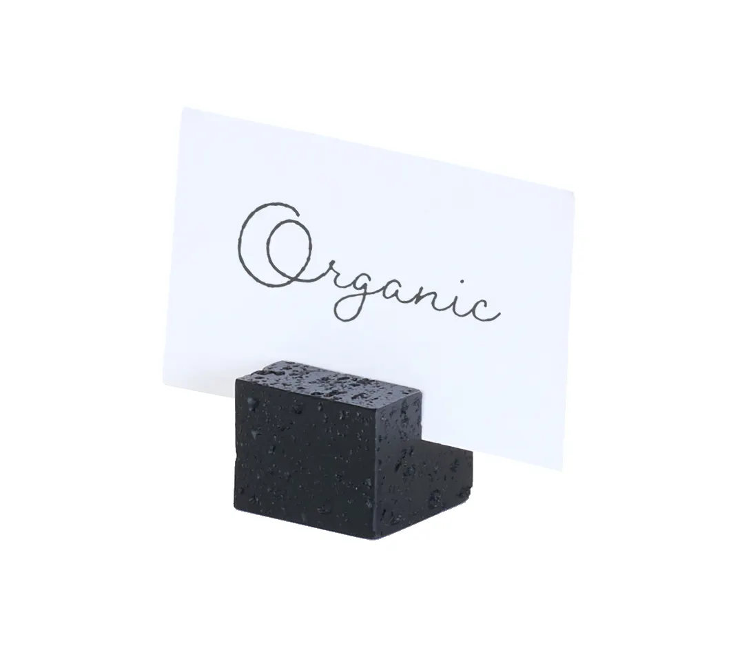 Cal-Mil 28002-13 Resin Menu Card Holder, 2.25" x 2.5" x 2.5" H, Black, Smallware Tabletop Stand