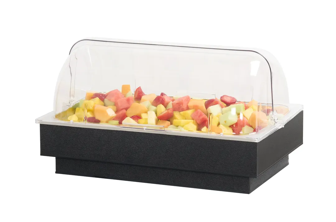 Cal-Mil 28501-1220-13 Cold Food Pan, Bakery Food Display Tray, 13" x 21" x 11.5" ABS Black Rectangular