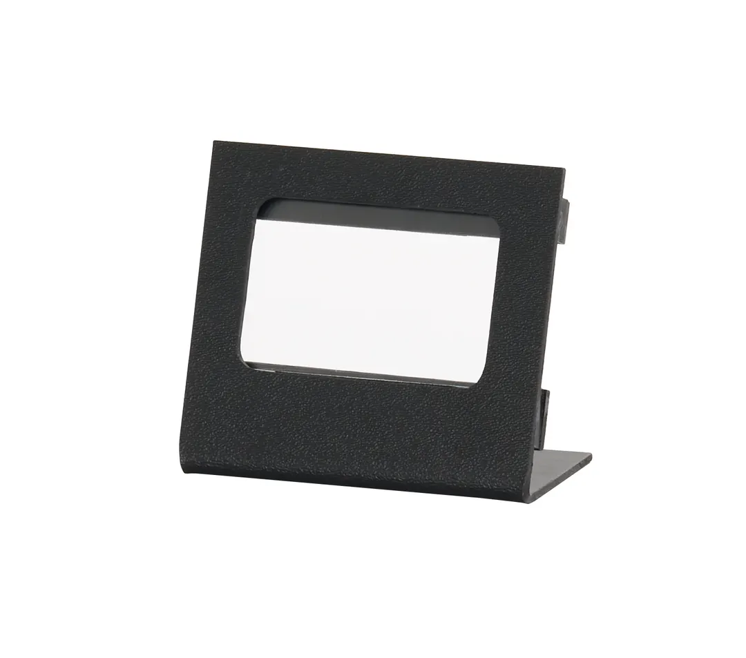 Cal-Mil 28513-32-13 Menu Card Holder, 4.5" x 2.25" x 4" Black ABS Plastic, 4-6" Height, 1-4" Width