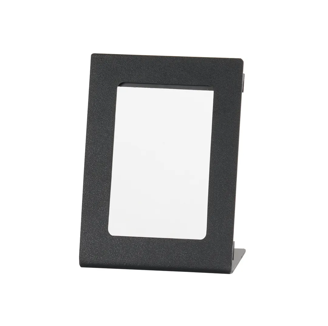 Cal-Mil 28513-46-13 Classic Cardholder Menu Stand, 5" x 5.5" x 6" Black ABS Plastic