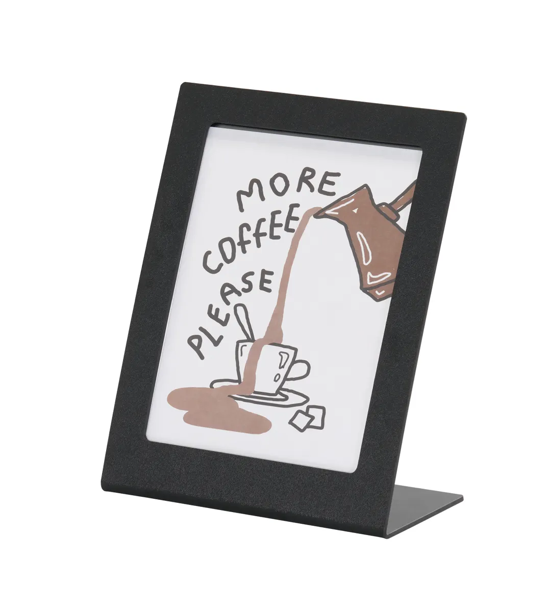 Cal-Mil 28513-811-13 Menu Card Holder / Number Stand, 11" x 5.5" x 13.25" ABS Black Plastic