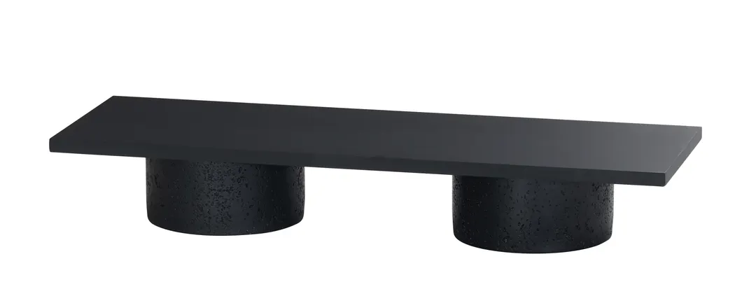 Cal-Mil 28518-238-96 Midnight Bamboo Display Riser Shelf, 7.75" x 23.5" x 0.5" Rectangular Wood