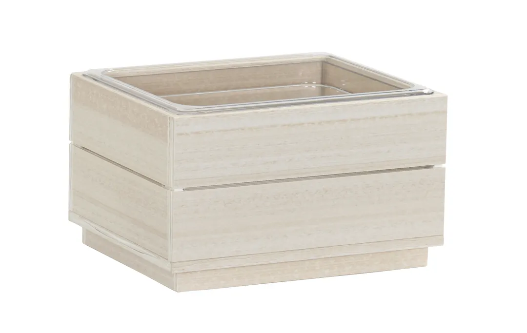 Cal-Mil 28602-10-141 Vista Ice Housing, 13.5" x 11" x 8" HDPE Coastal, Rectangular