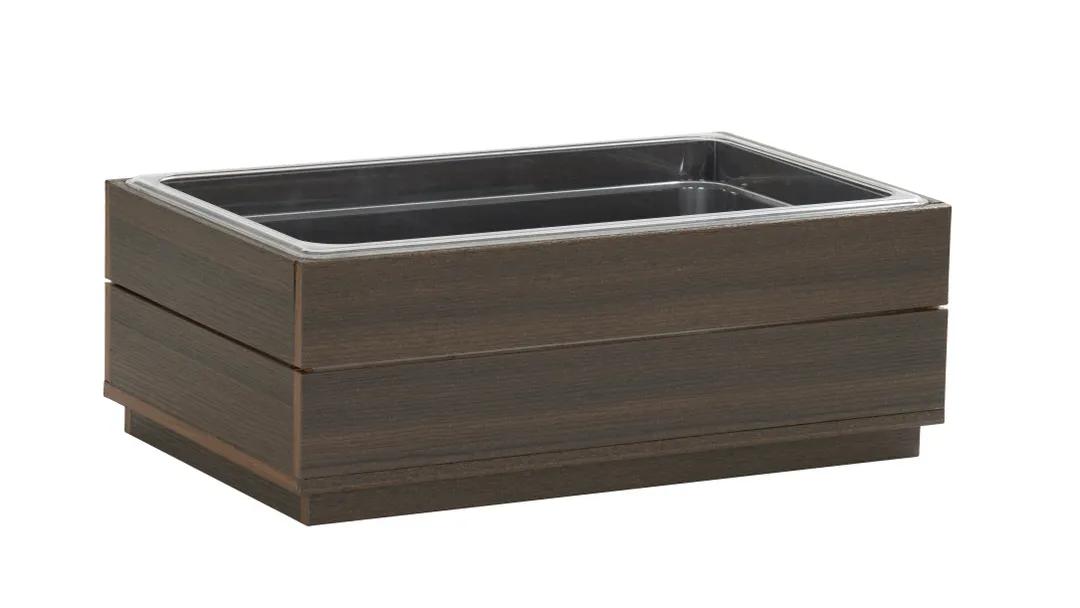 Cal-Mil 28602-12-140 Vista Ice Housing, 21.5" x 12.5" x 8.75" HDPE, Mocha, Rectangular