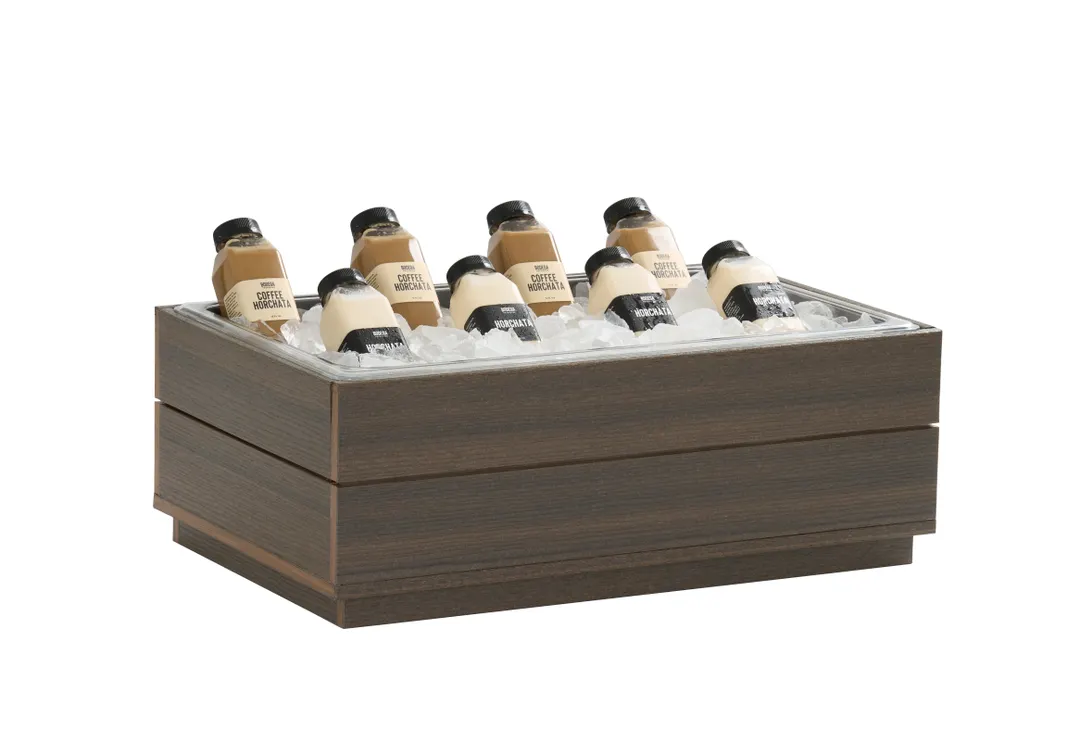 Cal-Mil 28602-12-140 Vista Ice Housing, 21.5" x 12.5" x 8.75" HDPE, Mocha, Rectangular