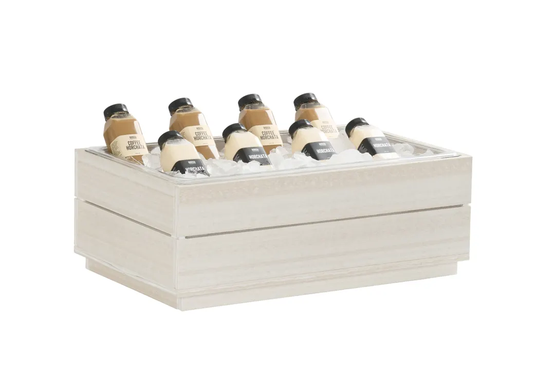 Cal-Mil 28602-12-141 Vista Ice Housing, 21.5" x 12.5" x 8.75" HDPE Coastal, Rectangular Plastic