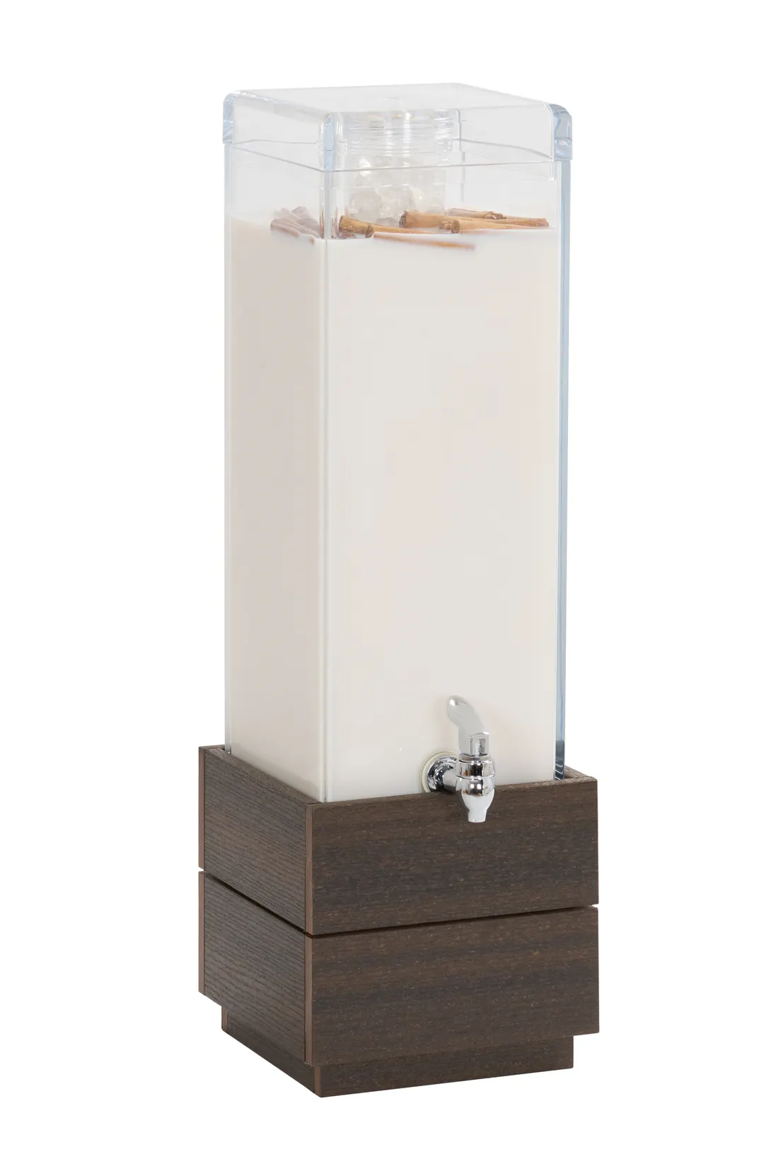 Cal-Mil 28605-3-140 Beverage Dispenser, 8.25" x 10" x 27.75" H, 2-3 Gallon, Mocha, Plastic