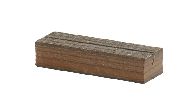 Cal-Mil 28613-140 Vista Cardholder, 2.5" x 0.75" x 0.5" H, Mocha Plastic Menu Card Holder for Tables