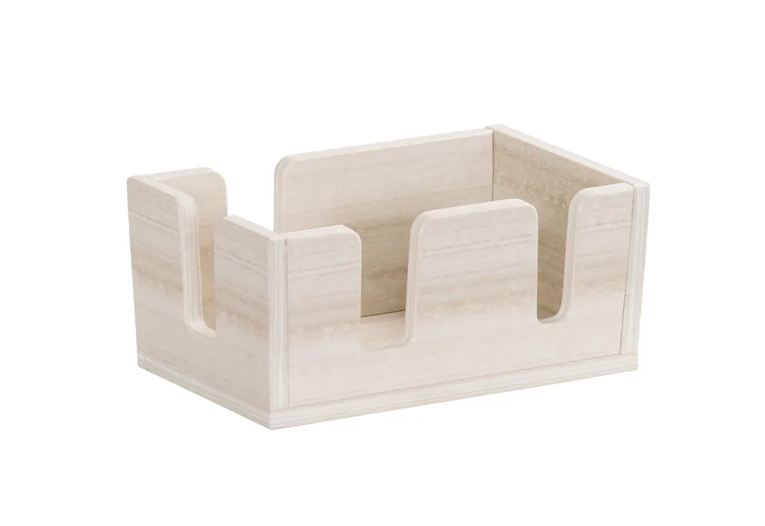 Cal-Mil 3499-141 Vista Bar Caddy, 10.75" x 7" x 4.75" HDPE Coastal, Straws & Stirrer Organizer