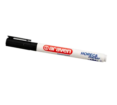 Carlisle 00393 Araven Horeca Marker, 1/32" Point, Non-Toxic Ink, Black