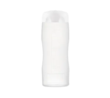 Carlisle 01380 Squeeze Bottle 12 oz. Clear Polyethylene, White Cap, Fine Grain Araven HACCP Compliant