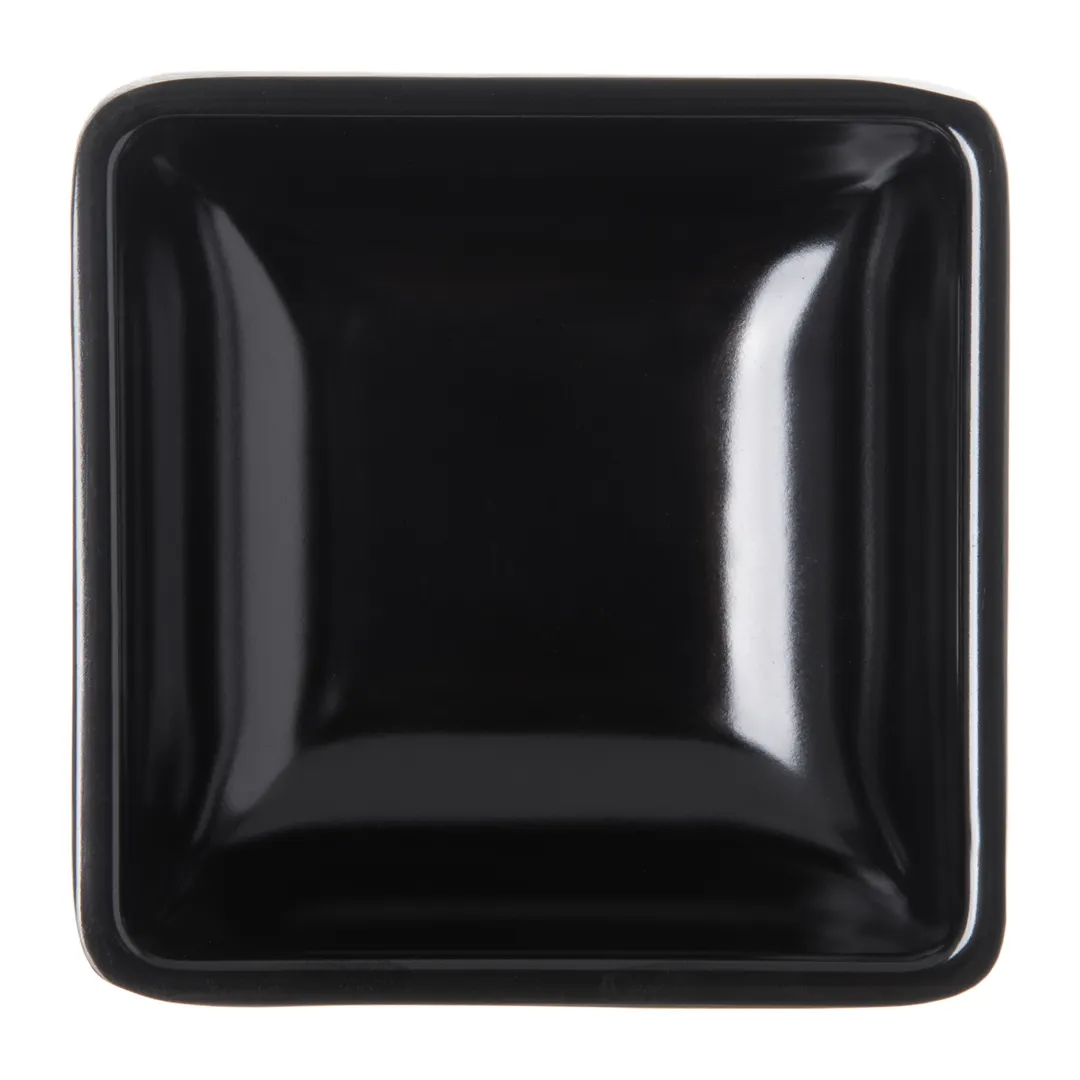 Carlisle 086003 - 2 oz Plastic Ramekin, 2-3/4" Black Melamine, Dishwasher Safe, NSF, BPA Free