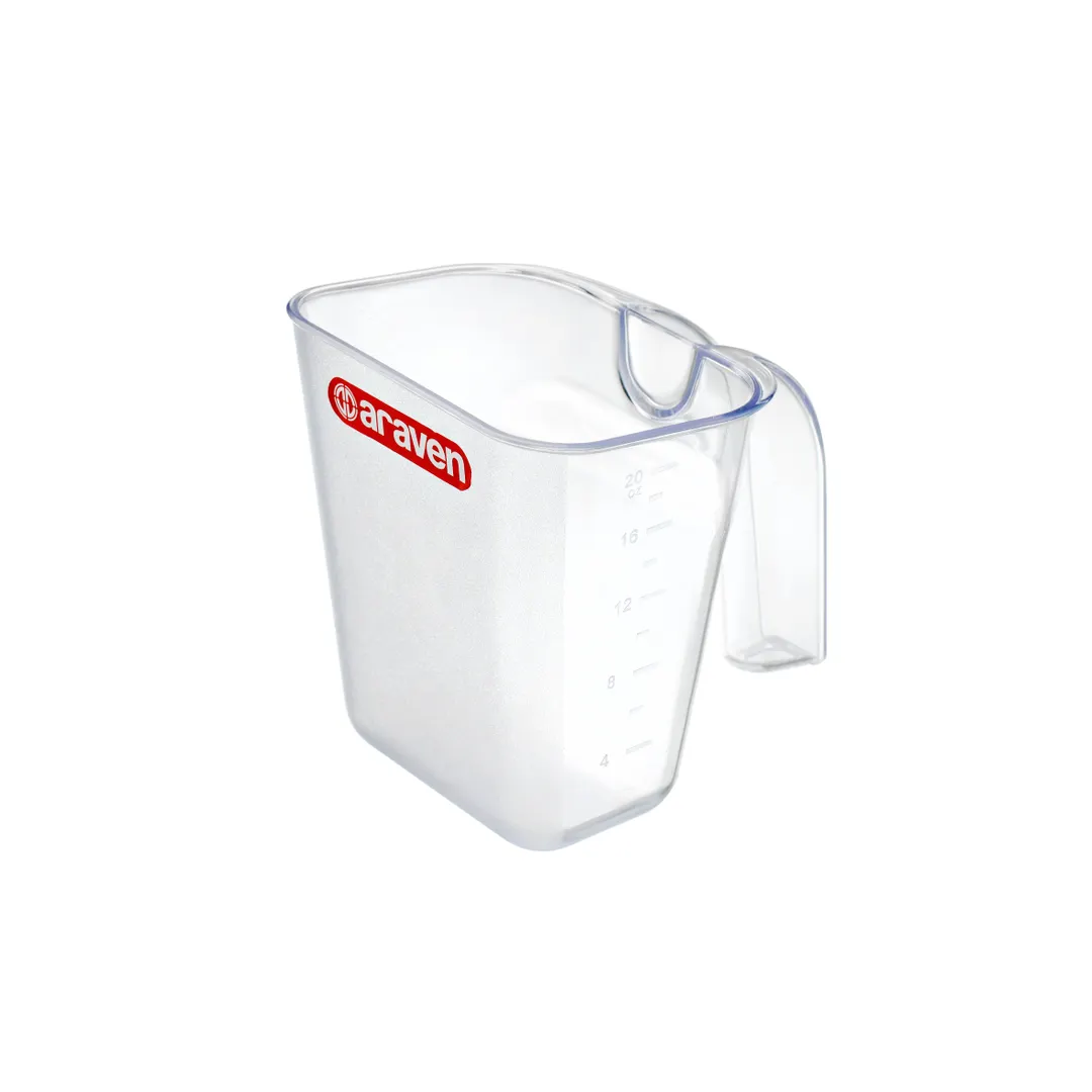 Carlisle 09265 Araven Scoop, 20 Oz, 5" x 4-1/3" x 4-3/4", Polycarbonate, Transparent
