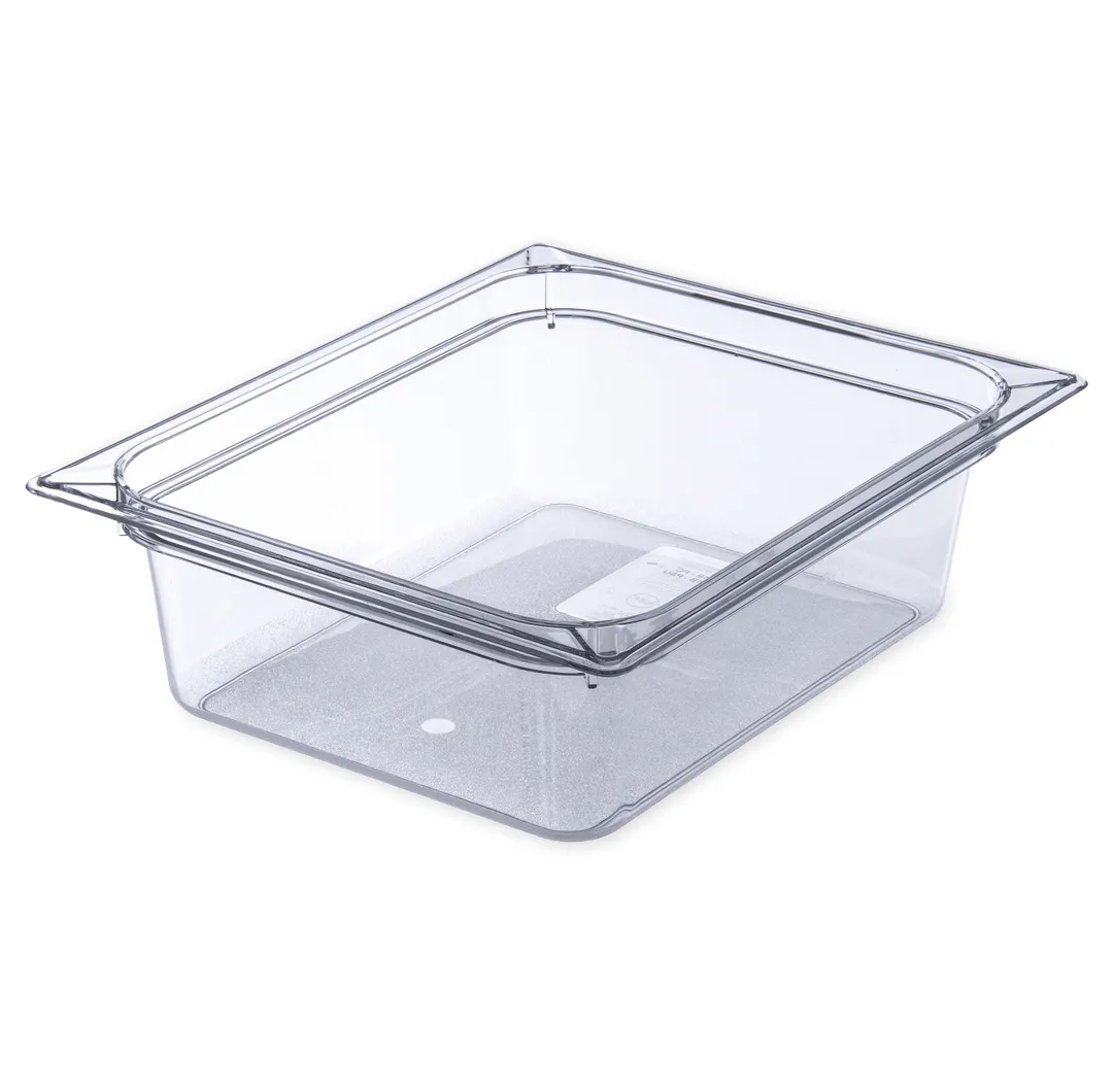 Carlisle 10221B07 Storplus Food Pan, 1/2 Size, 5.5 Qt. Capacity, 12-3/4" X 10-19/50" X 4" Deep