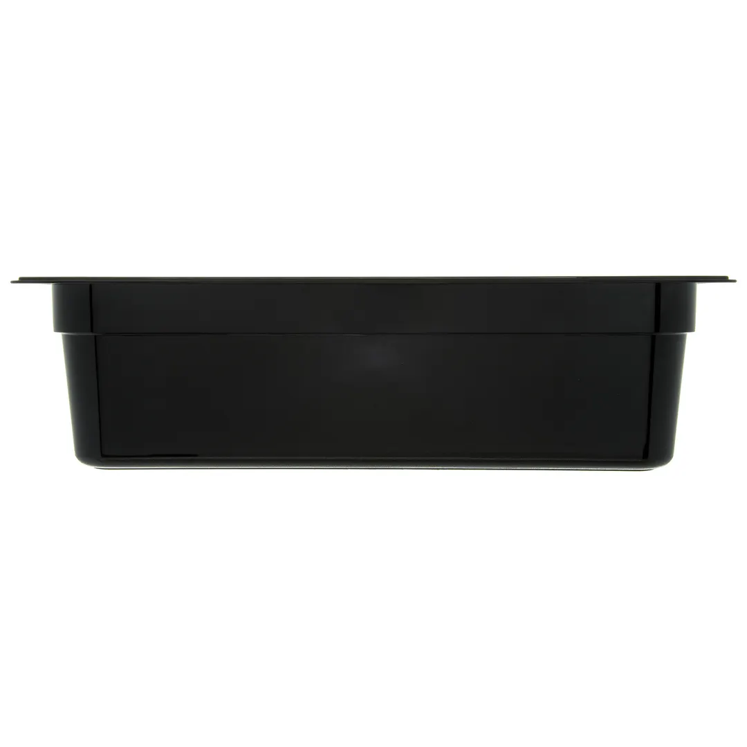 Carlisle 10402B03 StorPlus High Heat Hot Food Pan, Full‑Size 1/1, 19.4 Qt, 6" Deep, Black PES