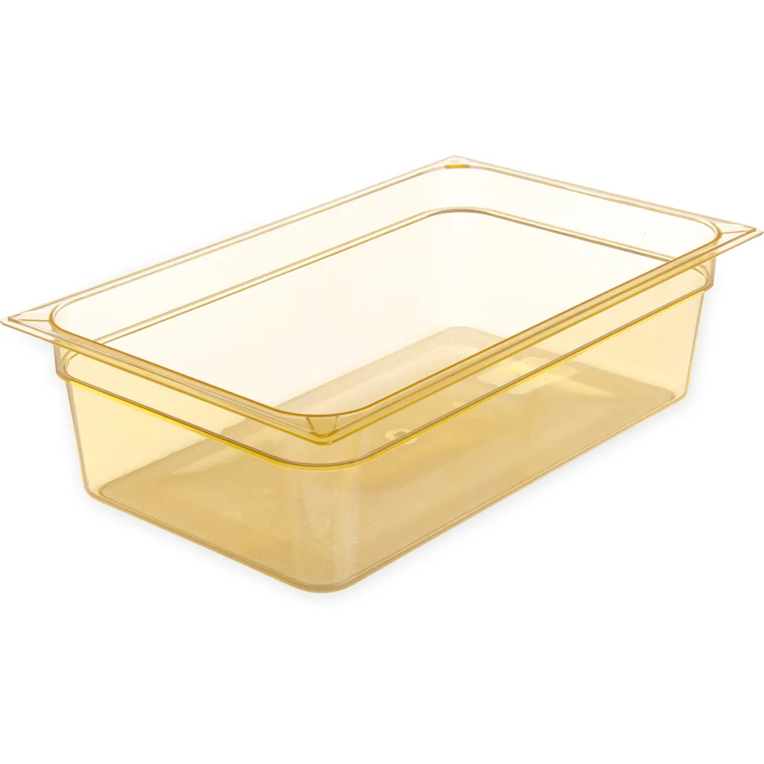 Carlisle 10402B13 StorPlus High Heat Food Pan, 1/1 19.4 Qt, 6" Deep, PES Amber, NSF, BPA‑Free