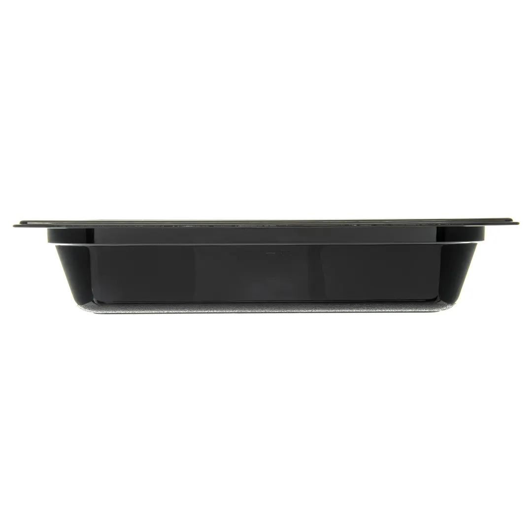Carlisle 10420B03 StorPlus Hot Food Pan, 1/2 Size, 3.7 Qt, 2-1/2" Deep, Polyether Sulfone Black, NSF