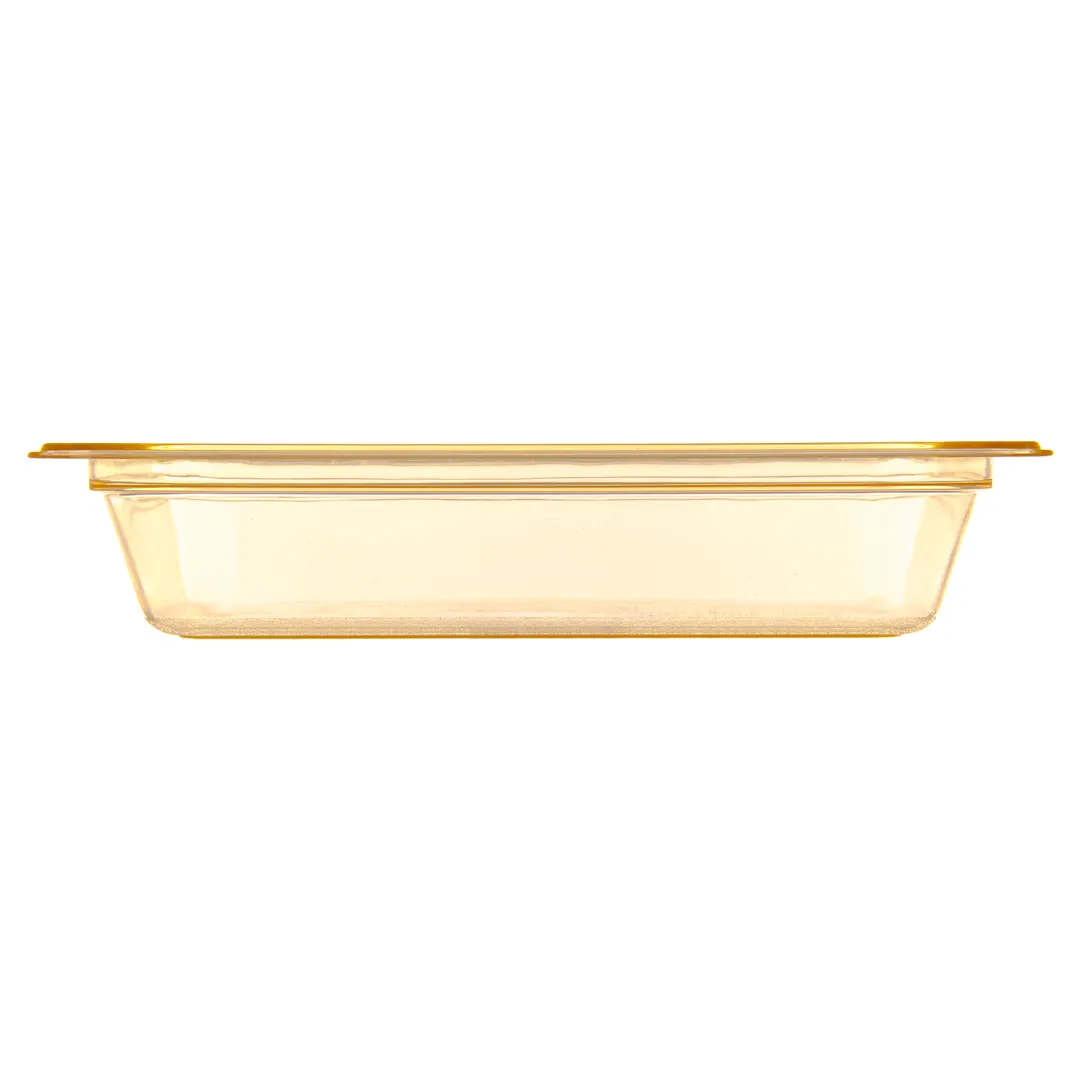 Carlisle 10420B13 High Heat Hot Food Pan, 1/2 Size, 3.7 Qt, 2-1/2" Deep, Amber PES, NSF, BPA Free