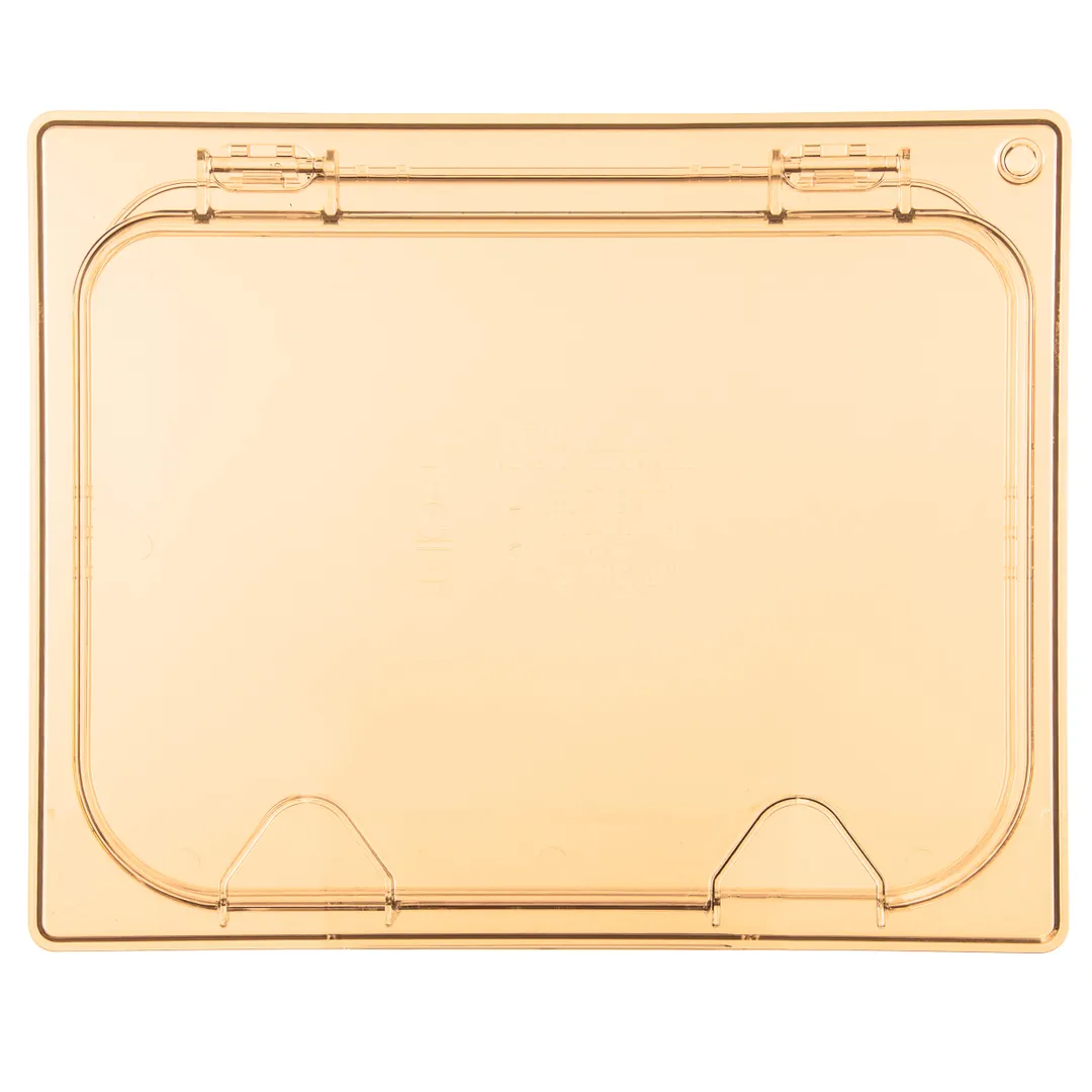 Carlisle 10439Z13 Storplus Ez Access High Heat Universal Lid, 1/2 Size, Hinged, Notched