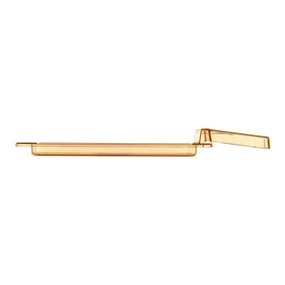 Carlisle 10458H13 High Heat Food Pan, 1/3 Size, 7/8" Deep, Handled, Polyether Sulfone, Amber