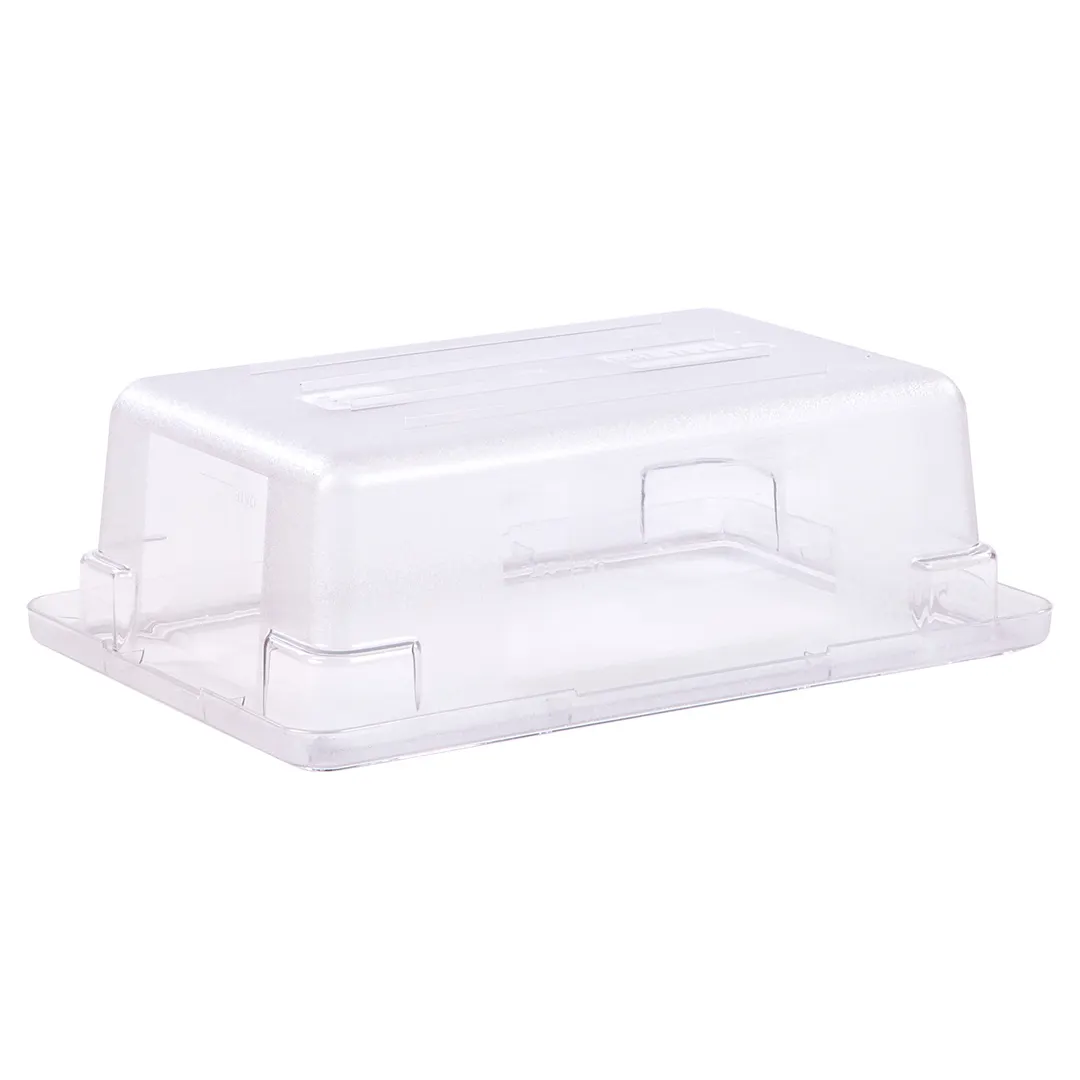Carlisle 1061107 Food Box, 3.5 Gal (18" x 12" x 6"), Clear Polycarbonate, Non‑Slip