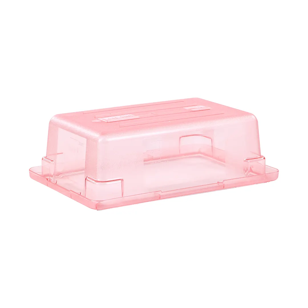 Carlisle 10611C05 StorPlus Food Storage Box, 3.5-Gal, 18" x 12" x 6", Red Polycarbonate