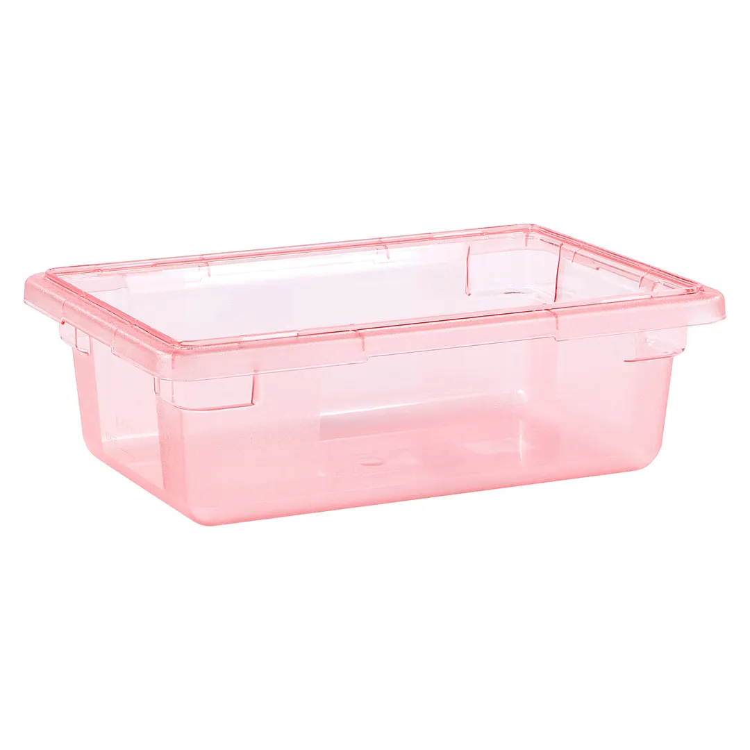 Carlisle 10611C05 StorPlus Food Storage Box, 3.5-Gal, 18" x 12" x 6", Red Polycarbonate