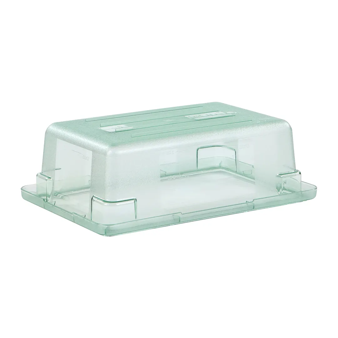 Carlisle 10611C09 StorPlus Food Storage Box - 3.5‑Gal, 18" x 12" x 6", Green Polycarbonate