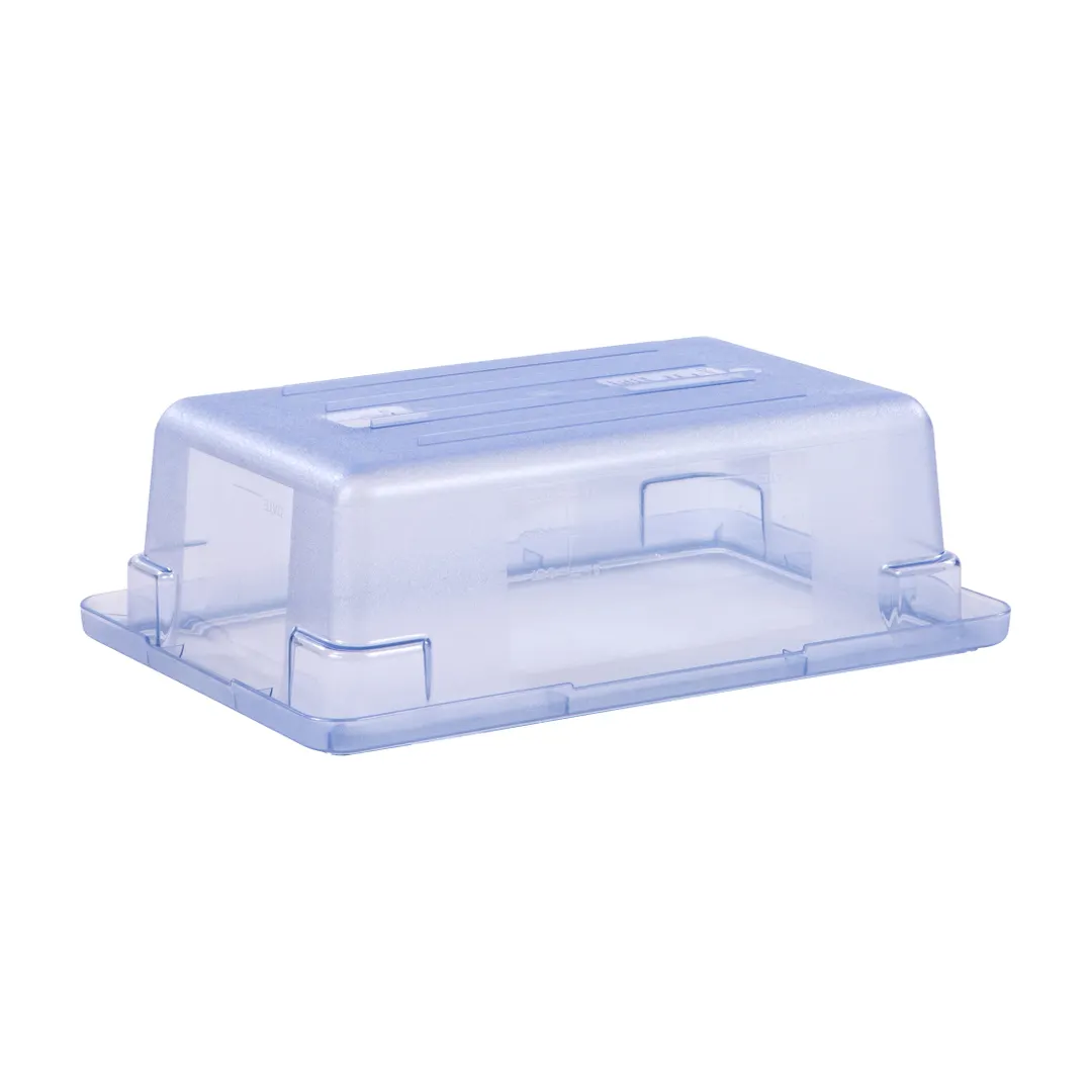 Carlisle 10611C14 StorPlus Food Storage Box, 3.5‑Gal, 18" x 12" x 6", Blue PC, Made in USA
