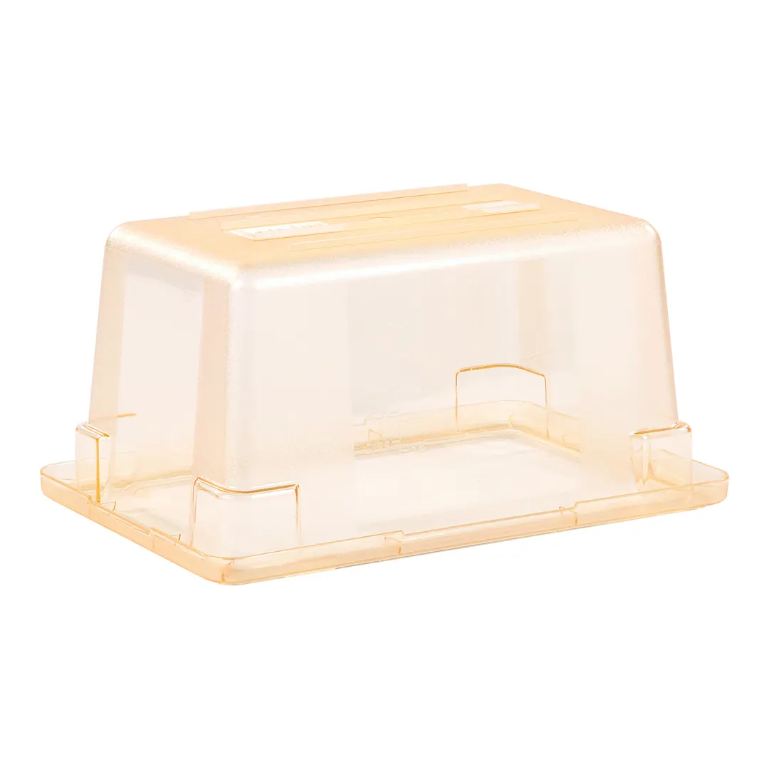 Carlisle 10612C22 StorPlus Food Storage Box, 5‑Gal Yellow, 18"×12"×9" PC, Stackable, NSF‑Certified