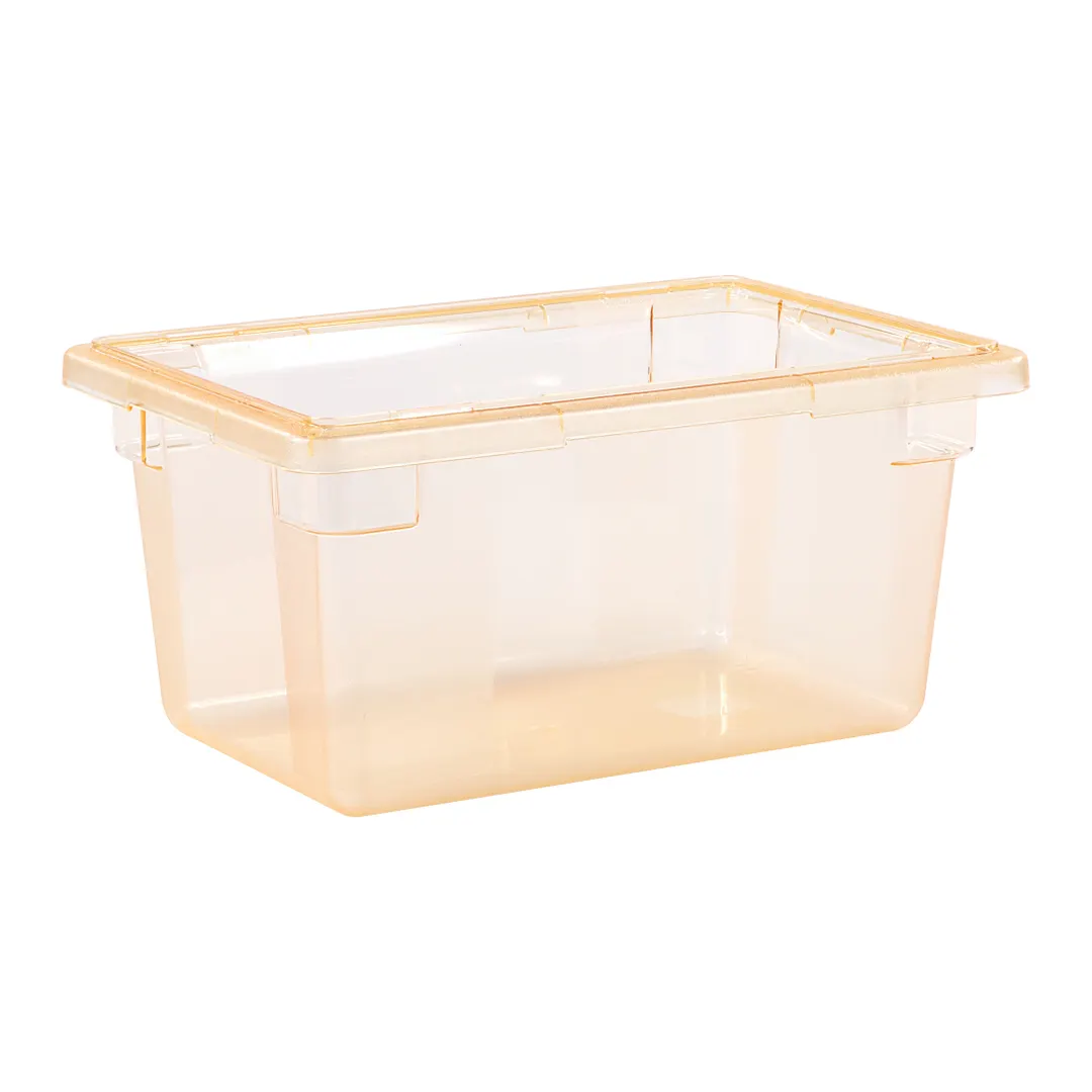 Carlisle 10612C22 StorPlus Food Storage Box, 5‑Gal Yellow, 18"×12"×9" PC, Stackable, NSF‑Certified