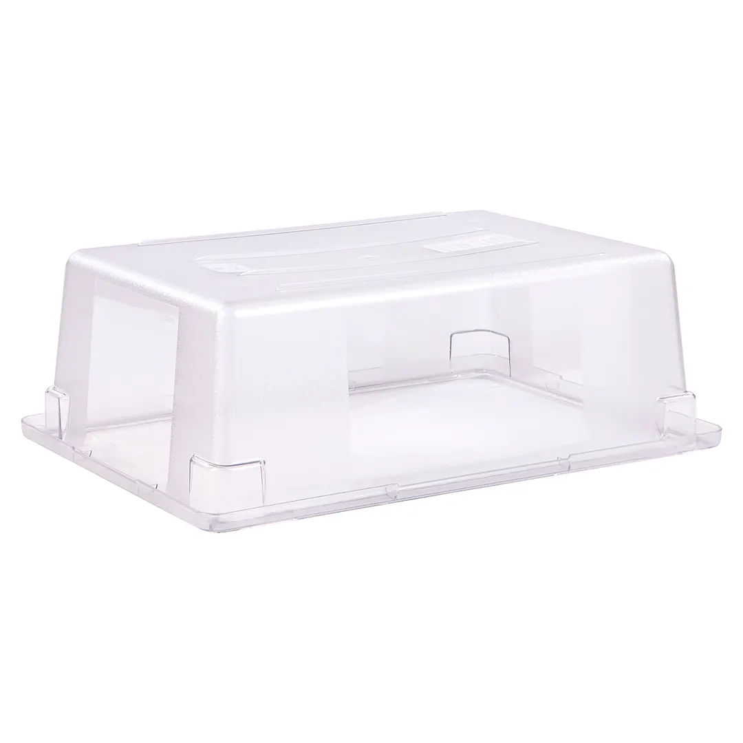 Carlisle 1062207 StorPlus Box, 12‑1/2 Gal, 26" x 18" x 9", Clear Polycarbonate, Non‑Slip