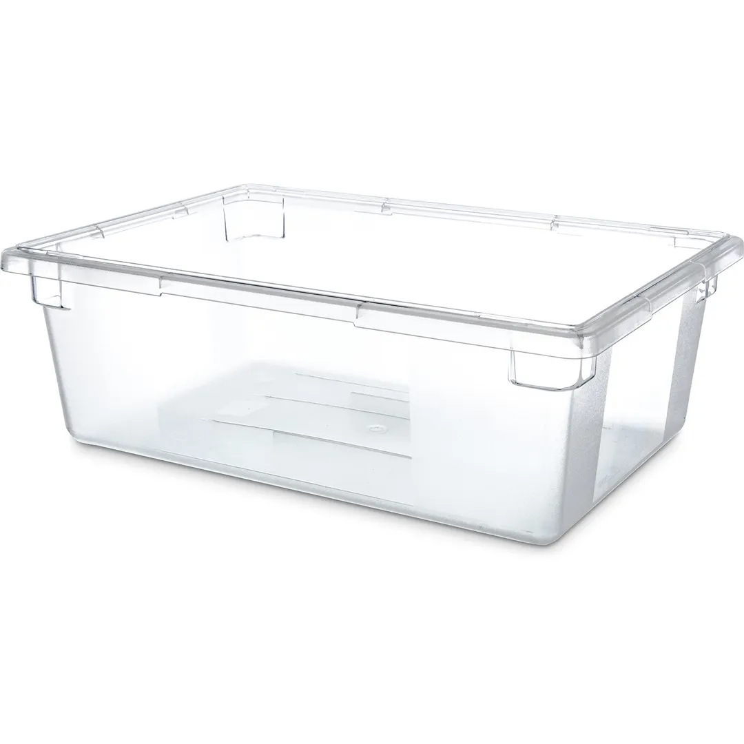 Carlisle 1062207 StorPlus Box, 12‑1/2 Gal, 26" x 18" x 9", Clear Polycarbonate, Non‑Slip