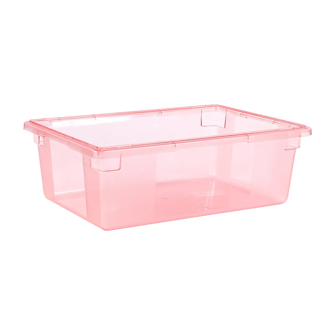 Carlisle 10622C05 - Food Storage Box, 12½‑Gal, 26" L x 18" W x 9" H,Red Polycarbonate, Non‑Slip