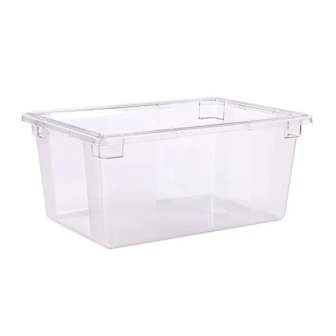 Carlisle 1062307 StorPlus Food Storage Box, 16‑Gal Clear Polycarbonate, 26"L x 18"W x 12"H, NSF, USA